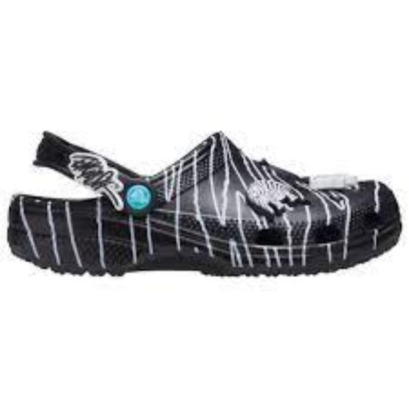 Crocs Classic Clog Ron English Party Animals Zebra Black - Picture 1 of 3
